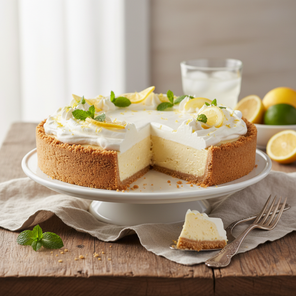 Refreshing Lemon Cream Delight Pie recipe