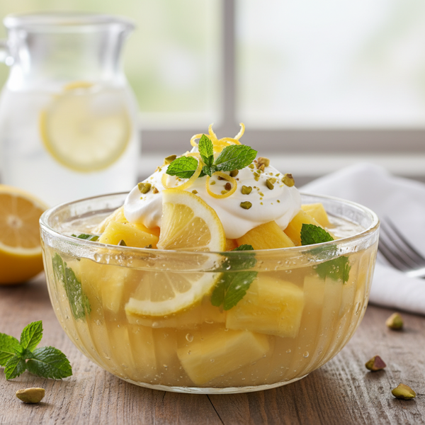 Refreshing Lemon Pineapple Gelatin Salad recipe