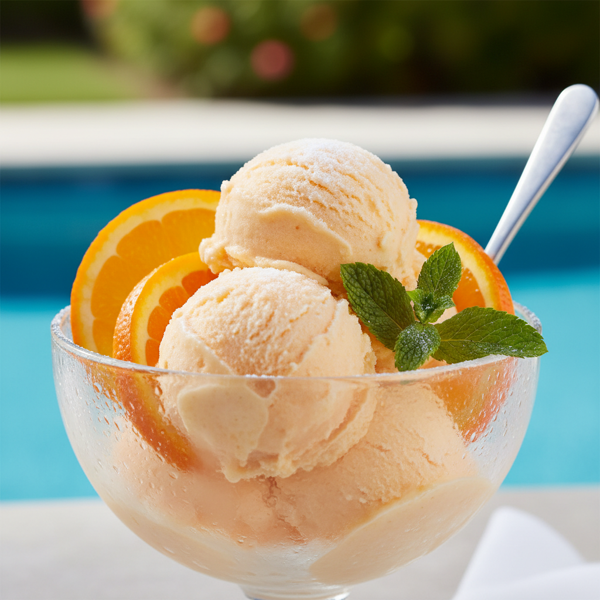 Refreshing Low-Calorie Orange Delight Sorbet recipe