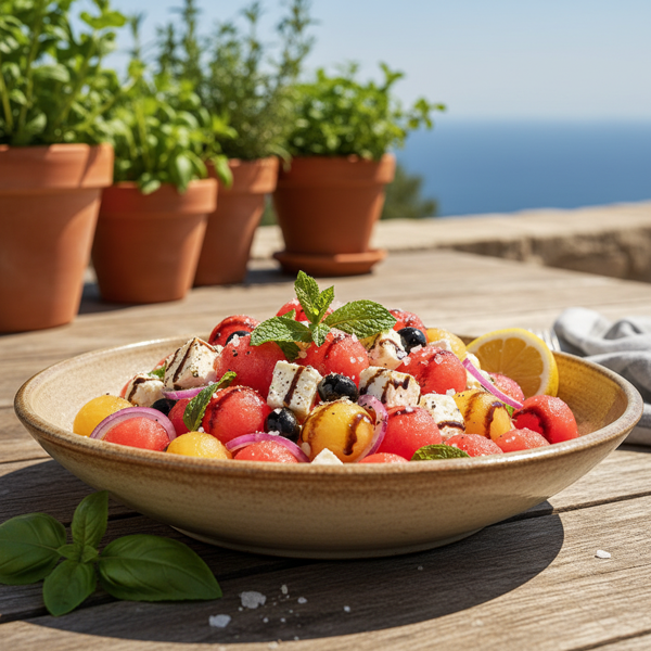 Refreshing Mediterranean Watermelon Salad recipe