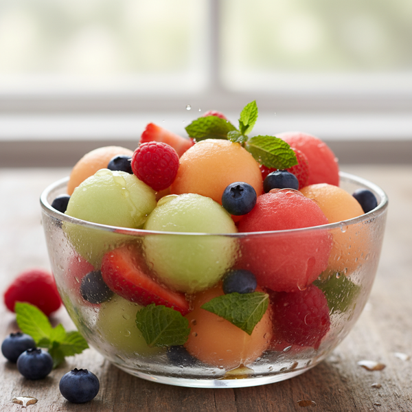 Refreshing Melon and Berry Medley recipe