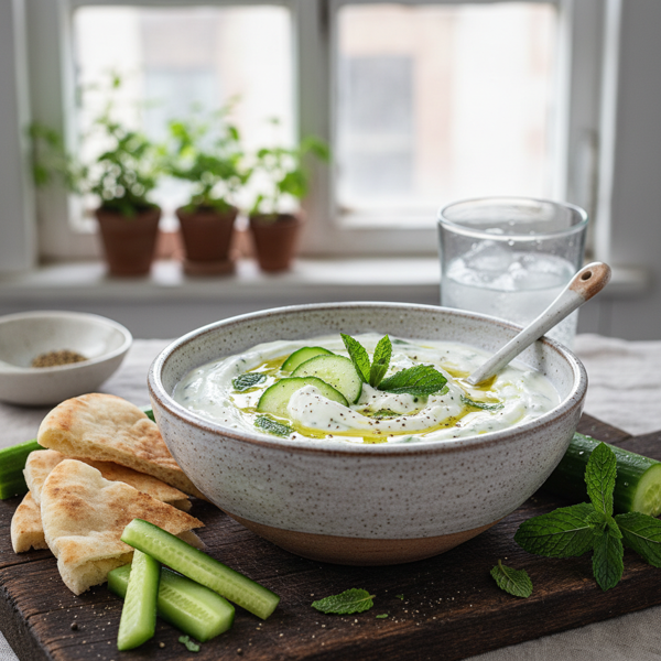Refreshing Mint & Cucumber Yogurt Dip recipe