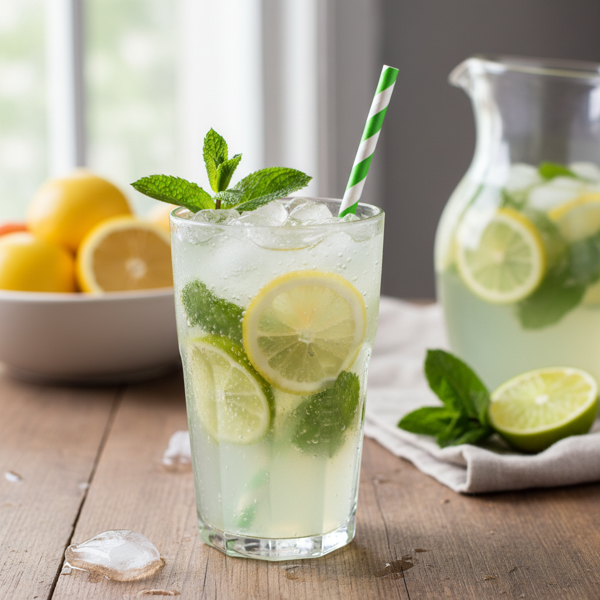 Refreshing Minty Mojito Lemon Lime Fizz recipe