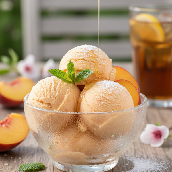 Refreshing Peach Bliss Sorbet recipe