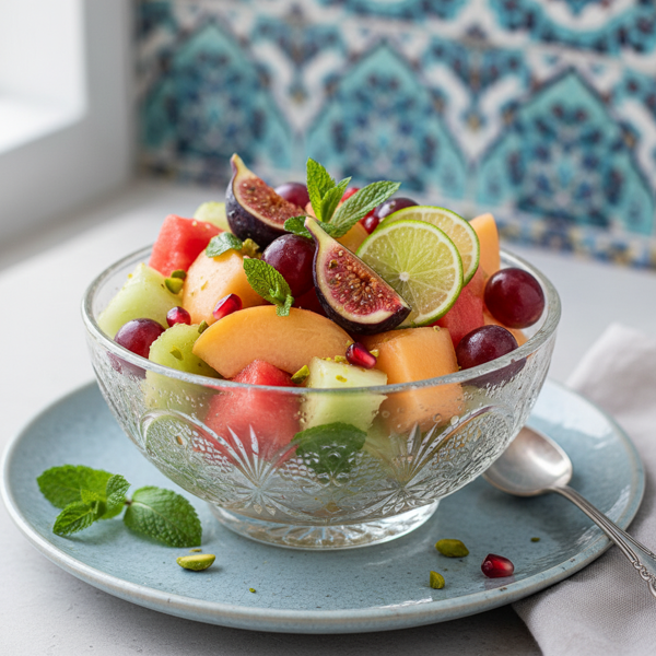 Refreshing Persian Summer Fruit Medley recipe