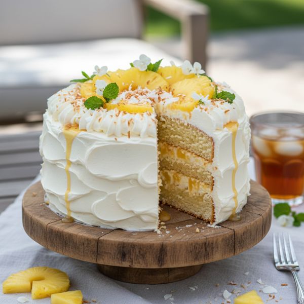 Refreshing Pineapple Bliss Cake recipe