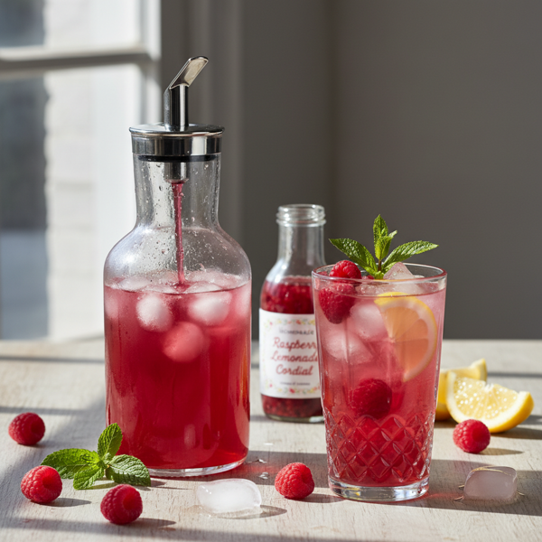 Refreshing Raspberry Lemonade Cordial recipe