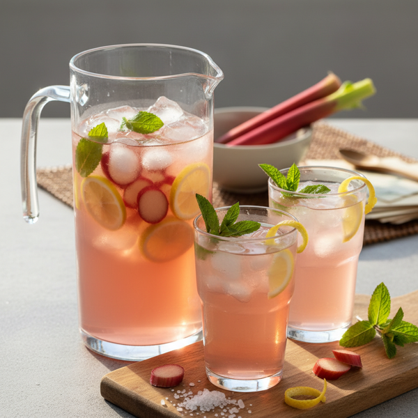 Refreshing Rhubarb Iced Tea recipe