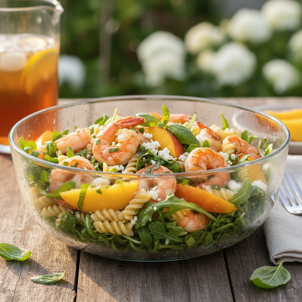 Refreshing Shrimp & Nectarine Pasta Salad recipe