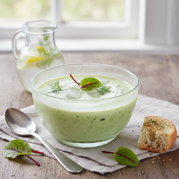 Refreshing Sorrel & Dill Chilled Soup recipe