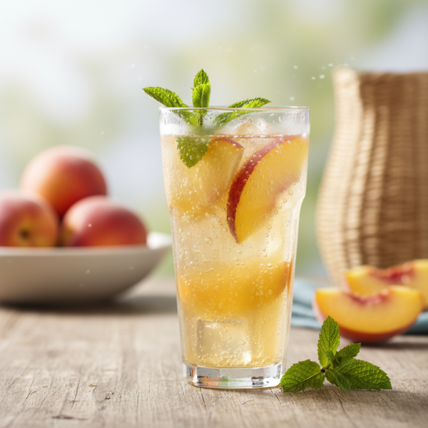 Refreshing Sparkling Peach Fizz recipe