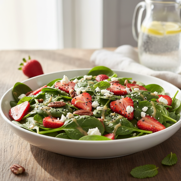 Refreshing Spinach and Strawberry Bliss Salad recipe