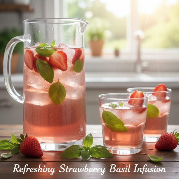Refreshing Strawberry Basil Infusion recipe