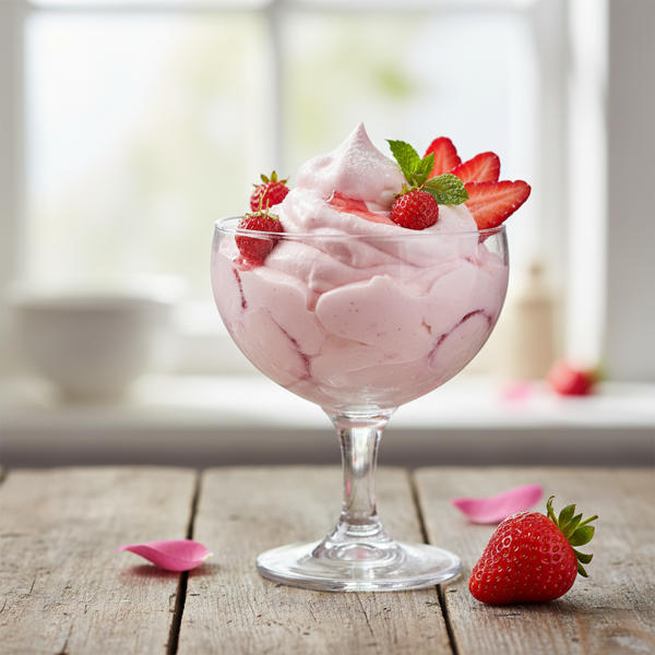 Refreshing Strawberry Cloud Mousse recipe