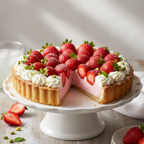 Refreshing Strawberry Cream Pie recipe