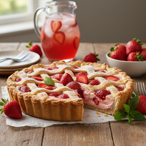 Refreshing Strawberry Delight Pie recipe