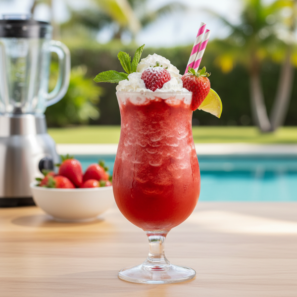 Refreshing Strawberry Paradise Daiquiri recipe