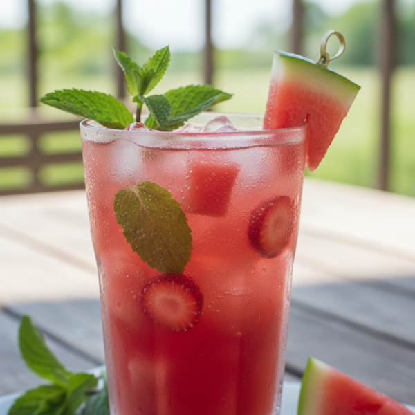 Refreshing Strawberry Watermelon Cooler recipe