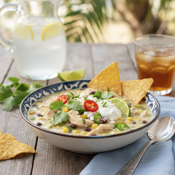 Refreshing Summer Chicken Chili Delight recipe