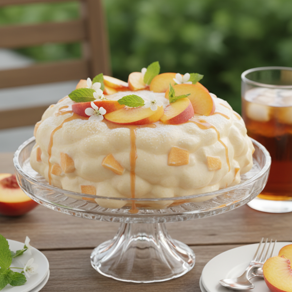 Refreshing Summer Peach Chiffon Delight recipe