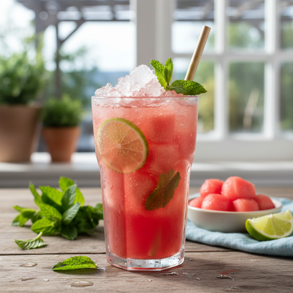 Refreshing Watermelon Mint Fizz recipe