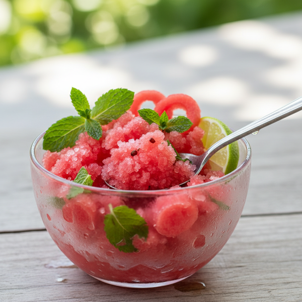 Refreshing Watermelon Mint Granita recipe