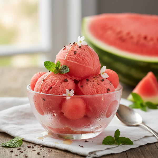 Refreshing Watermelon Sorbet Delight recipe