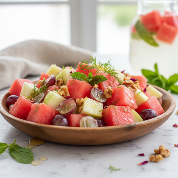 Refreshing Watermelon Waldorf Delight recipe