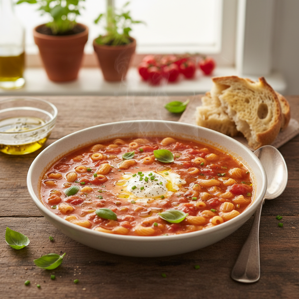 Revitalizing Tomato Macaroni Soup recipe