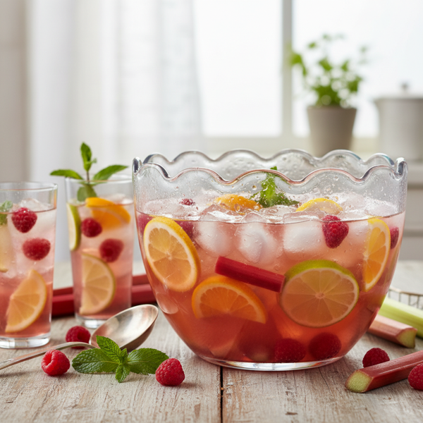Rhubarb Citrus Splash Punch recipe