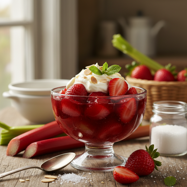 Rhubarb Strawberry Delight Compote recipe