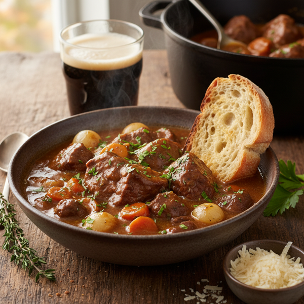 Rich Beef & Beer Slow-Cooked Stew recipe