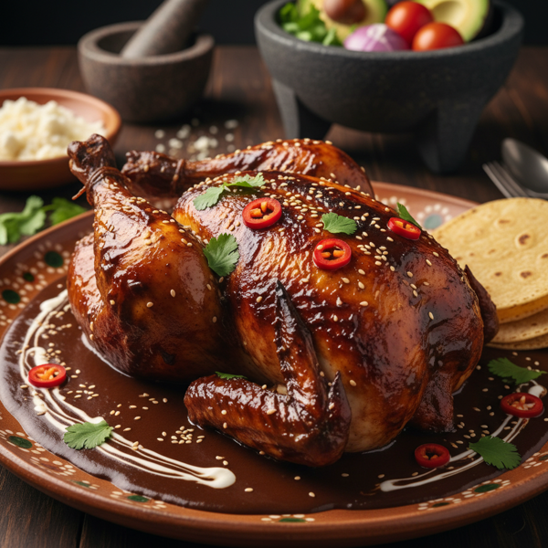 Rich Chocolate Mole Lacquered Chicken recipe