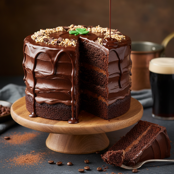 Rich Chocolate Stout Layer Cake recipe