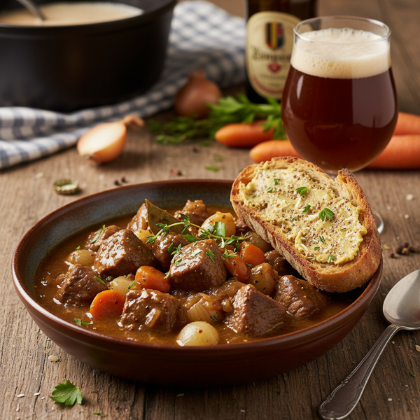 Rich Flemish Beef Stew with Brown Ale recipe
