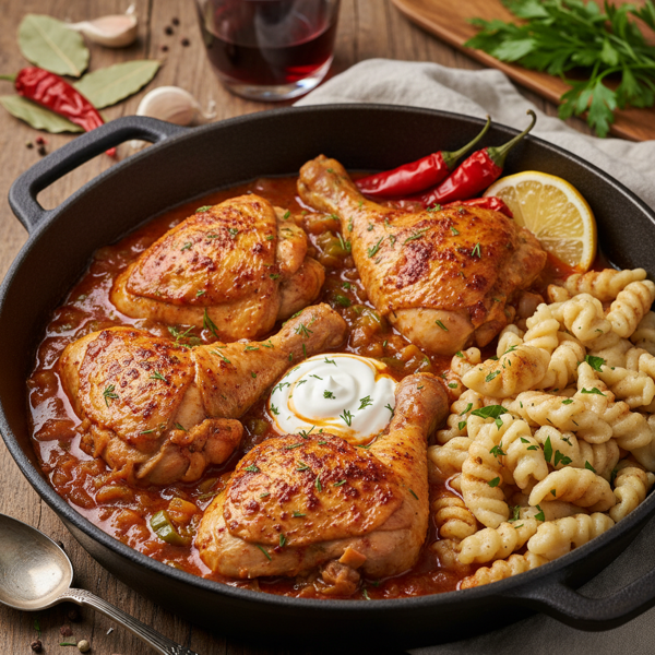 Rich Hungarian Paprika Chicken recipe