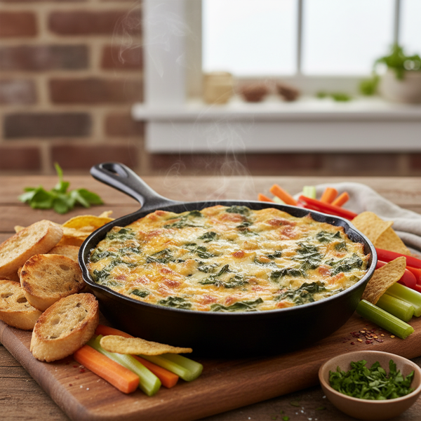 Rich & Creamy Spinach Artichoke Dip recipe