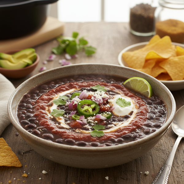 Rich & Flavorful Black Bean Soup recipe