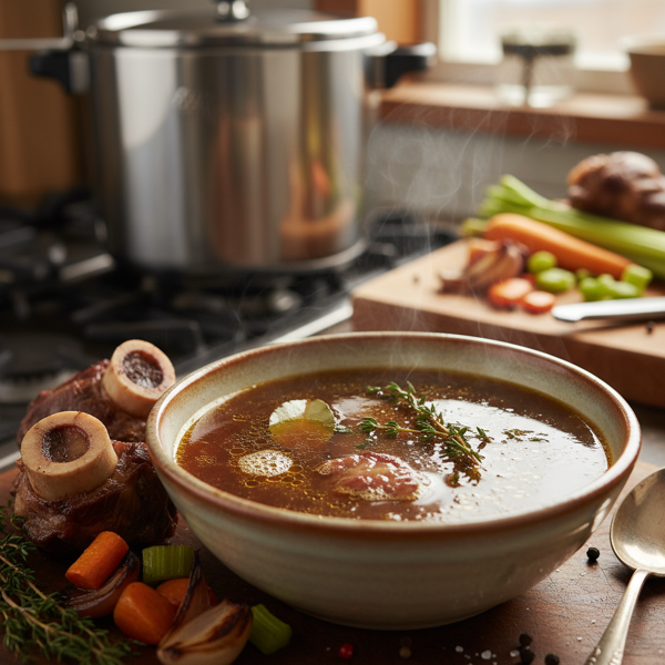 Rich & Flavorful Pressure-Cooker Beef Stock recipe
