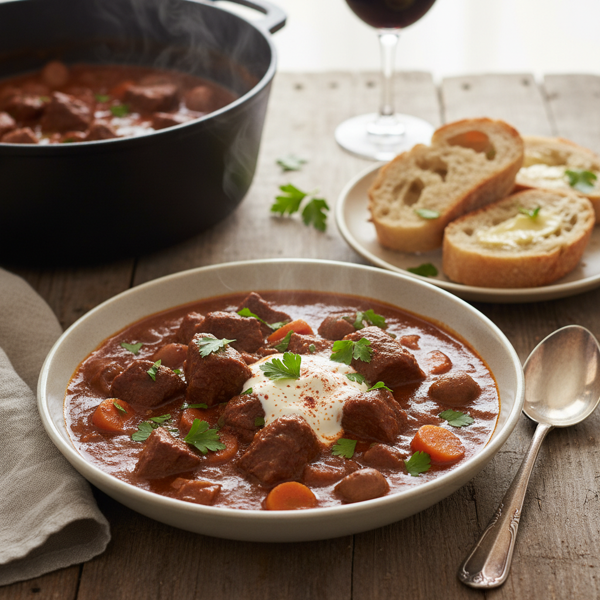 Rich & Hearty Venison Goulash recipe