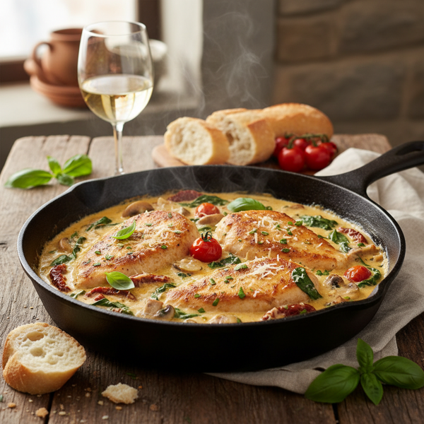 Rich and Creamy Tuscan Chicken Delight recipe