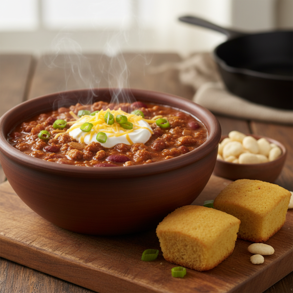 Rich and Hearty Cincinnati Turkey Chili recipe
