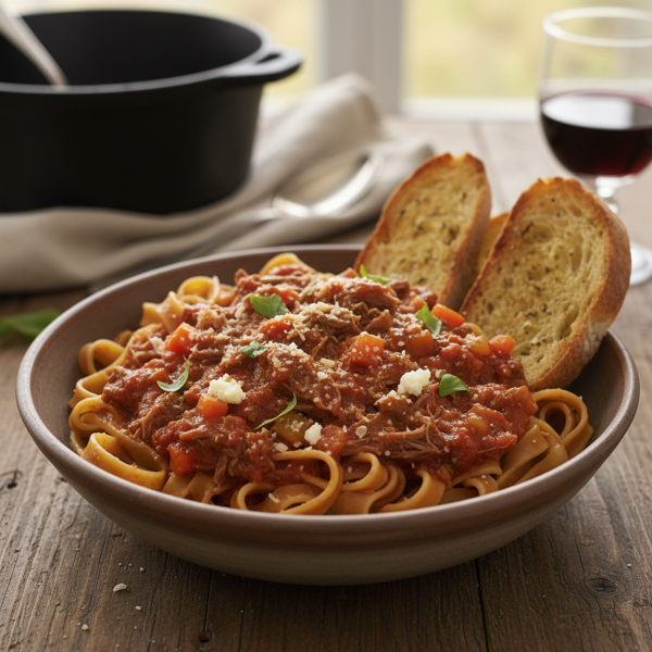 Rich and Hearty Slow Cooked Beef Ragu recipe