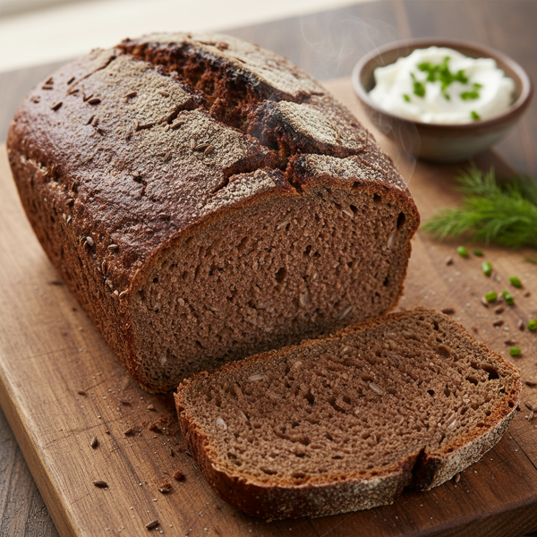 Rich and Moist Pumpernickel Bread recipe