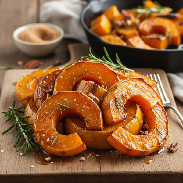 Roasted Butternut Squash with Brown Sugar Glaze recipe