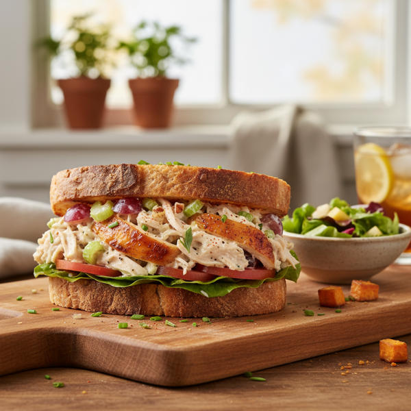 Roasted Chicken Salad Sandwich Delight recipe