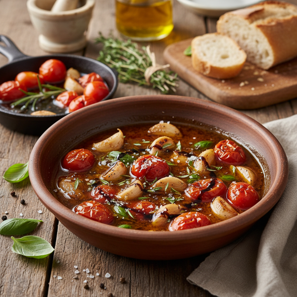 Roasted Garlic and Tomato Herb Dressing recipe