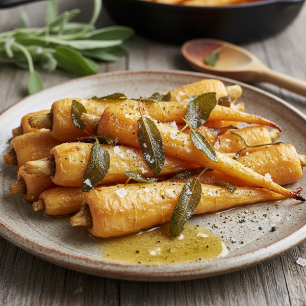 Roasted Parsnips with Crispy Sage Butter recipe