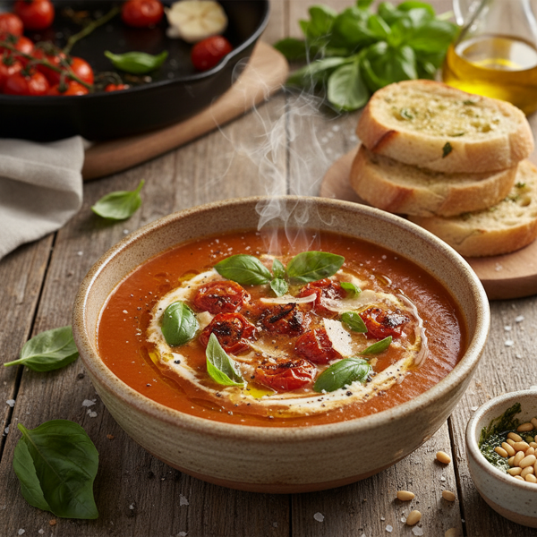 Roasted Tomato and Basil Bliss Soup recipe