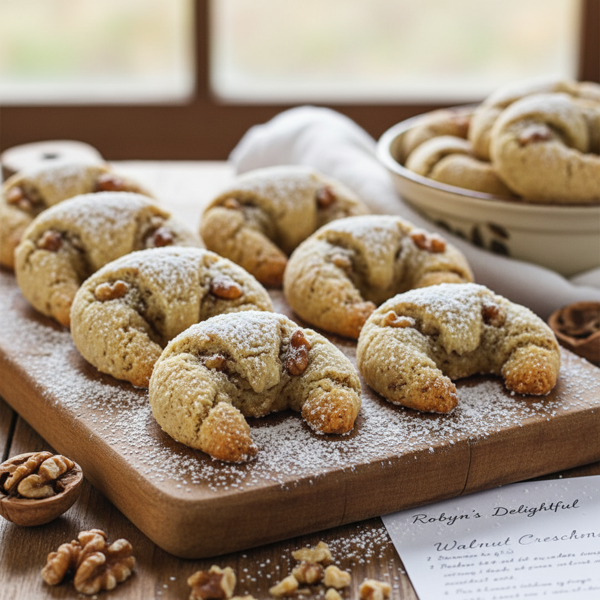 Robyn's Delightful Walnut Crescents recipe